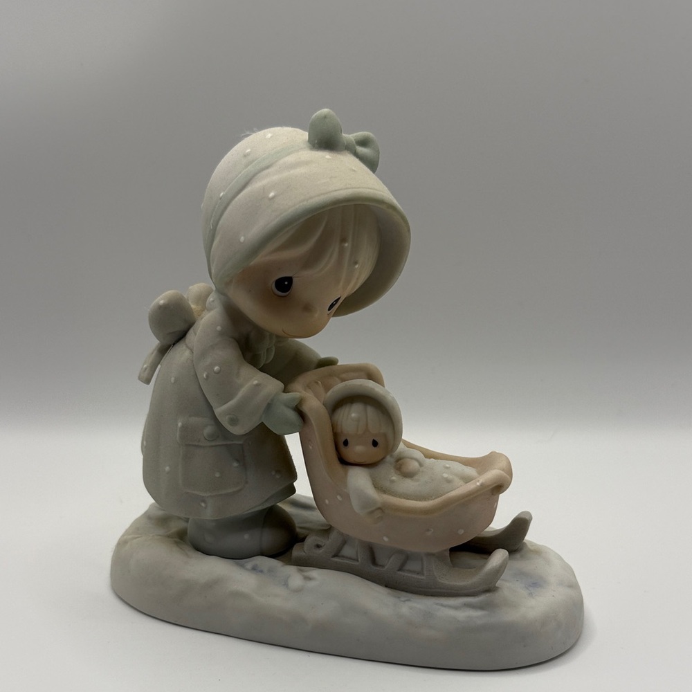 Precious Moments Figurine in Cream and Tan
